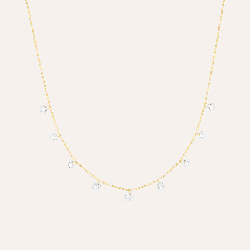 Collana Multi Punto Luce Claire Oro Giallo Cubic Zirconia - Collane Punto Luce Donna | Stroili