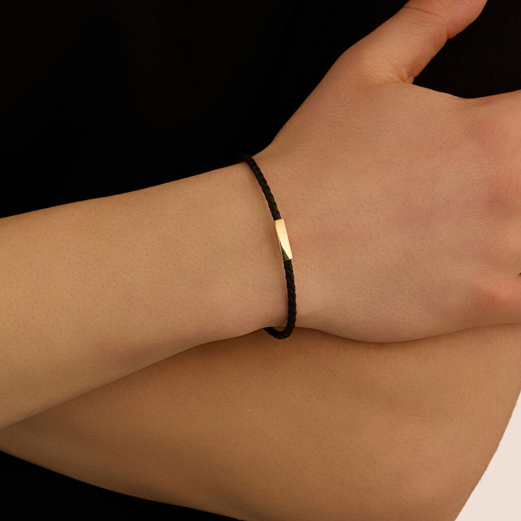 Bracciale Con Targhetta L'homme Or Oro Giallo