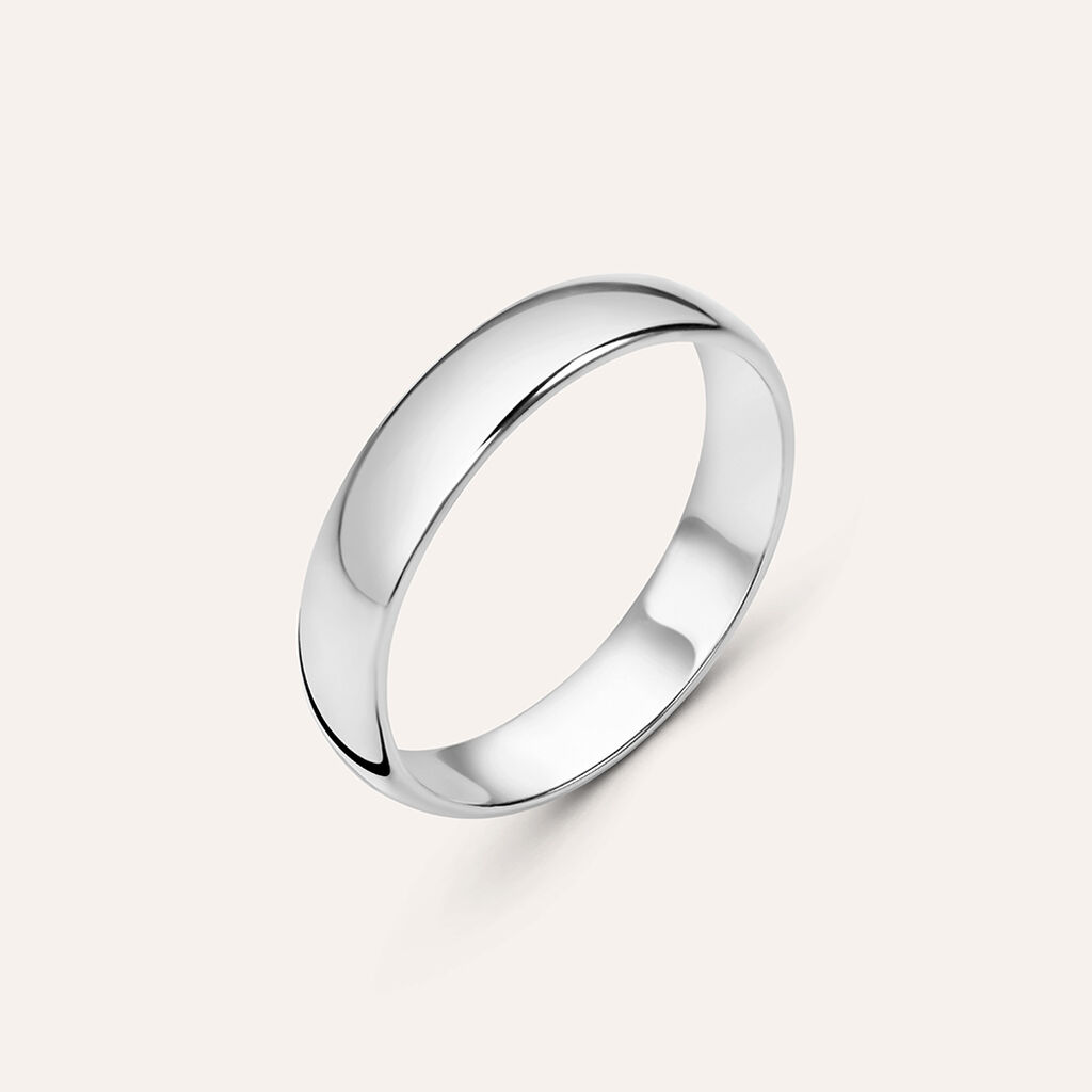 Fede Mantovana 4.5 mm Oro Bianco