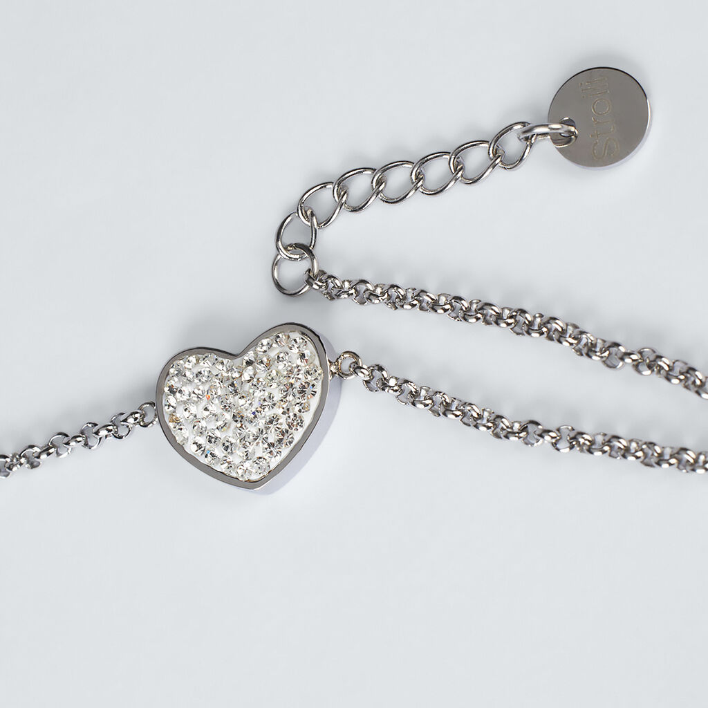 Bracciale Lady Phantasya Acciaio Cristallo - Bracciali Love Donna | Stroili