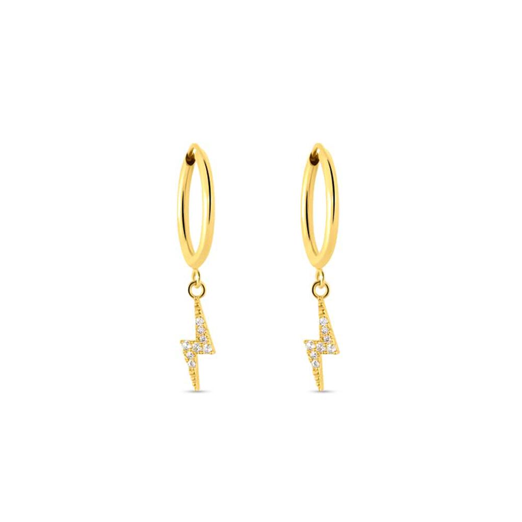 Orecchini A Cerchio Toujours Oro Giallo Cubic Zirconia - Orecchini a Cerchio Donna | Stroili