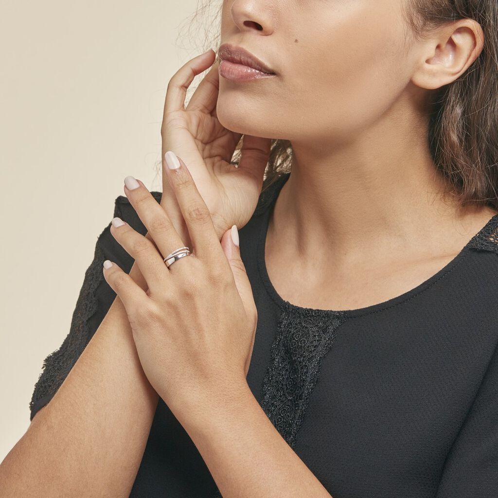 Anello Fascia Sophia Oro Bianco Diamante