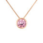 Collana Punto Luce Silver Rainbow Argento Rosa Cubic Zirconia