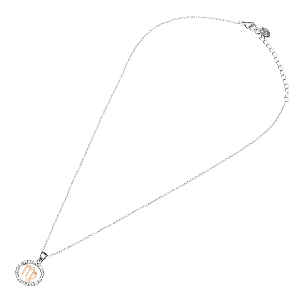 Collana Lady Chic Acciaio Bicolore Bianco / Rosa Cubic Zirconia - Collane Donna | Stroili
