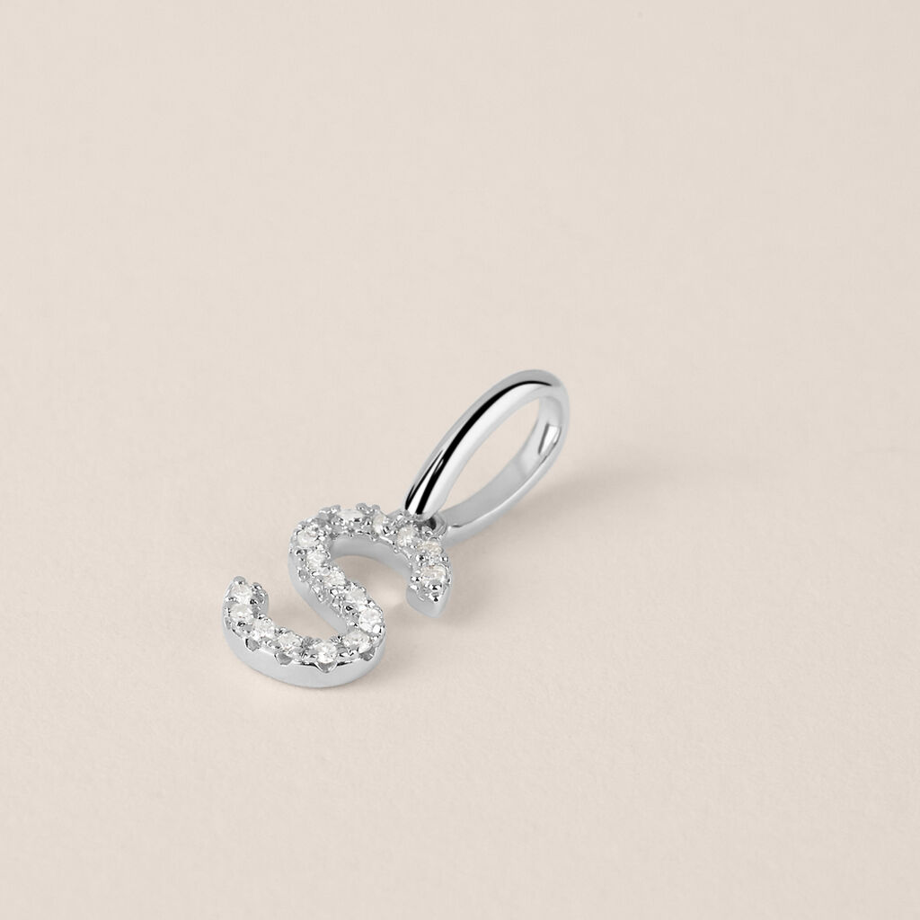 Pendente Sophia Oro Bianco Diamante - Ciondoli Donna | Stroili