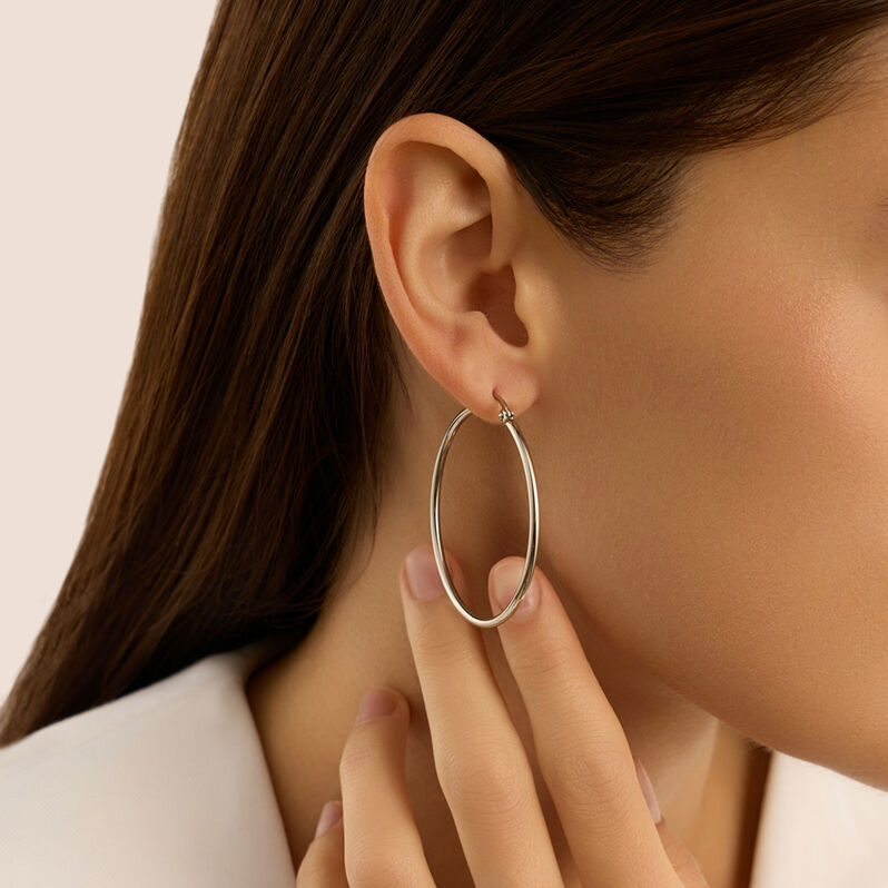 Orecchini A Cerchio Moonlight Acciaio - Orecchini a Cerchio Donna | Stroili