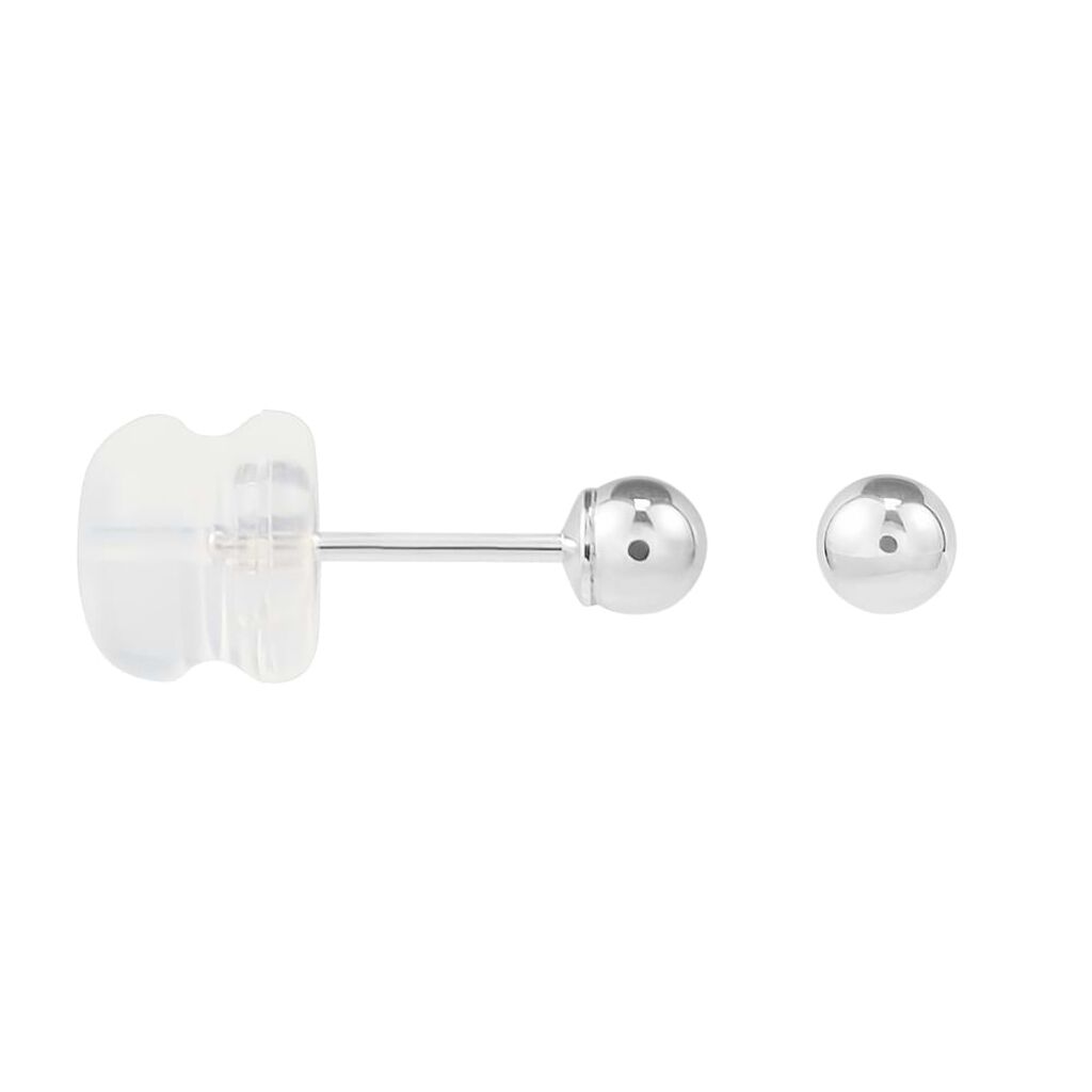Orecchini Lobo Bon Ton Oro Bianco - Orecchini a Lobo Donna | Stroili