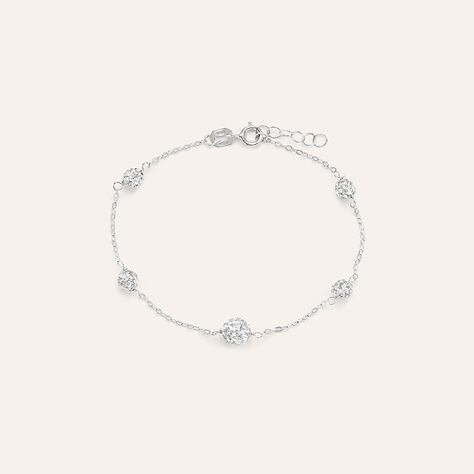 Bracciale Christelle Oro Bianco Cristallo - Bracciali Donna | Stroili