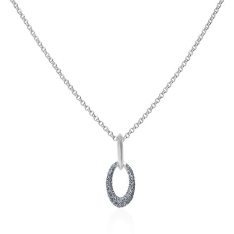 Girocollo in ottone rodiato e glitter antracite - Collane Donna | Stroili