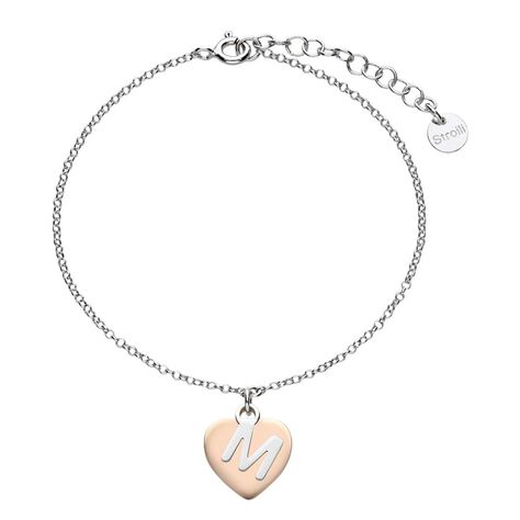 Bracciale Silver Collection Argento Bicolore Bianco / Rosa - Bracciali con Incisione Donna | Stroili