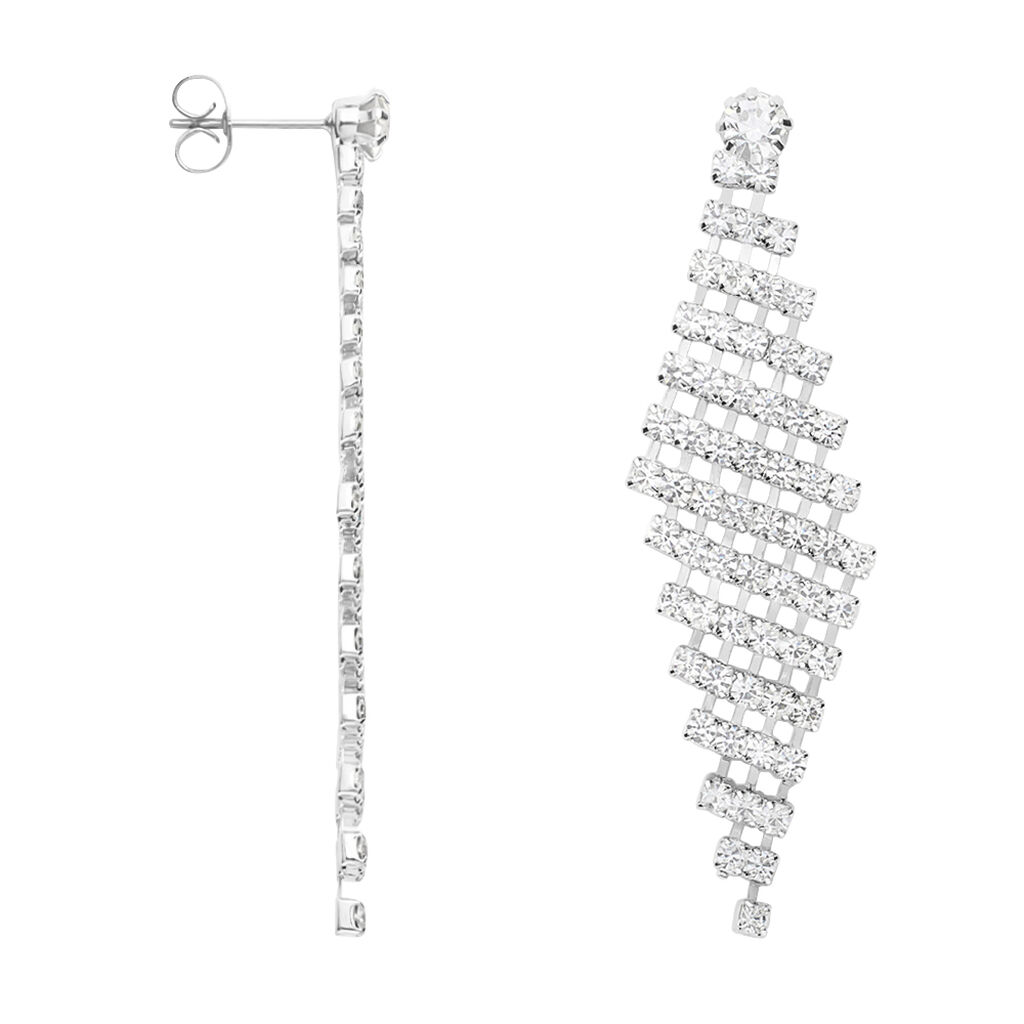 Orecchini Pendenti Romantic Shine Metallo Cristallo