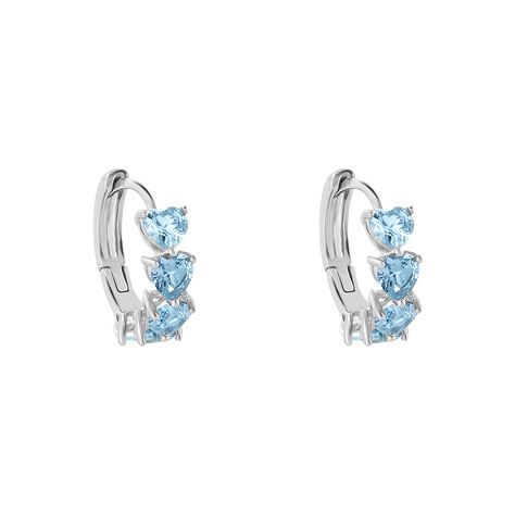 Orecchini A Cerchio Silver Rainbow Argento Rodiato Cubic Zirconia - Orecchini a Cerchio Donna | Stroili