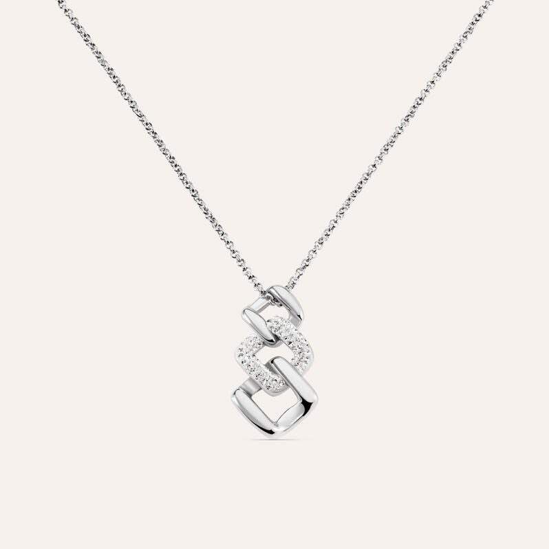 Collana Aura Acciaio Cristallo - Collane Donna | Stroili