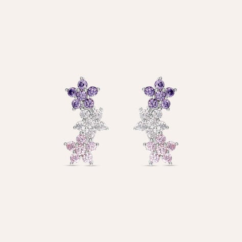 Orecchini Lobo Silver Shine Argento Rodiato Cubic Zirconia - Orecchini a Lobo Donna | Stroili