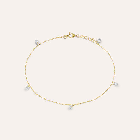 Cavigliera Multi Punto Luce Beverly Oro Giallo Cubic Zirconia - Cavigliere Donna | Stroili