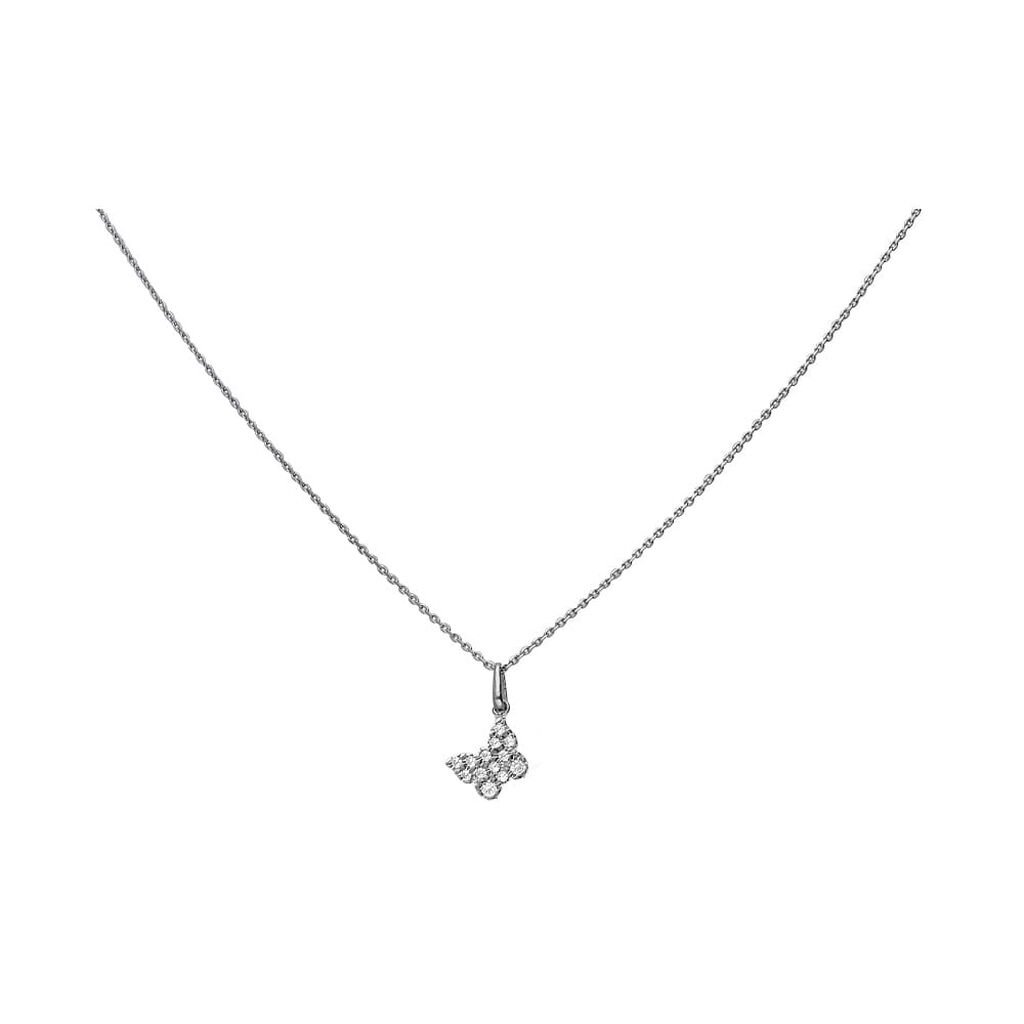 Pendente Poème Oro Bianco Cubic Zirconia - Ciondoli Donna | Stroili