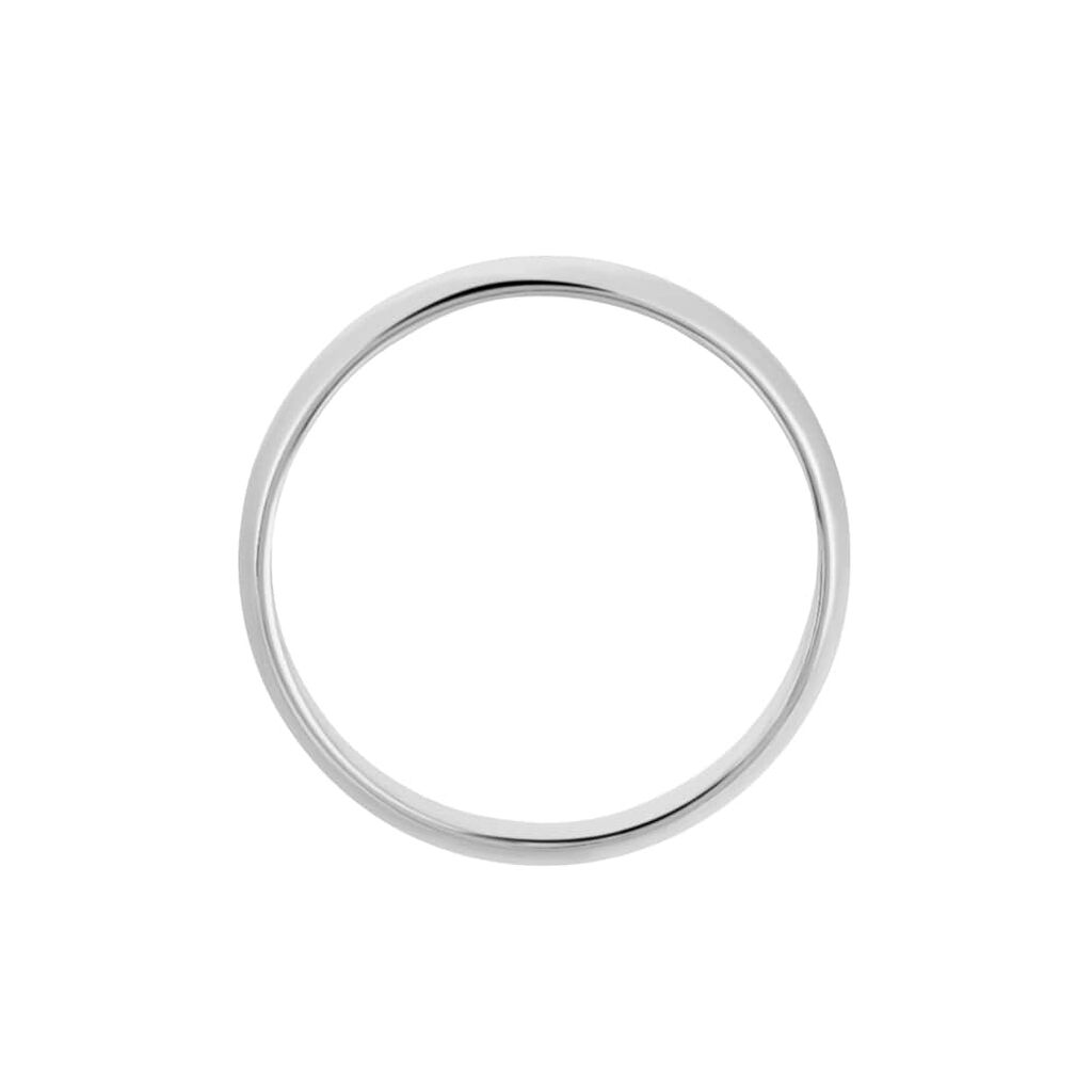 Fede Mantovana 5 mm Oro Bianco - Anelli con Incisione Unisex | Stroili