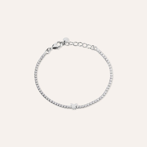 Bracciale Tennis Romantic Shine Metallo Cristallo - Bracciali Tennis Donna | Stroili