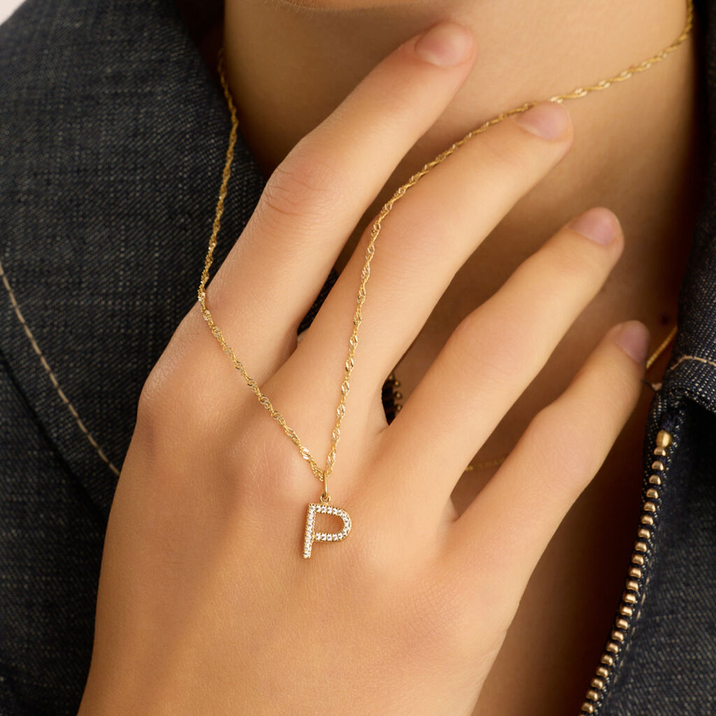 Pendente Poème Oro Giallo Cubic Zirconia