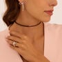 Choker Magnetico Cordino Marrone e Acciaio Dorato