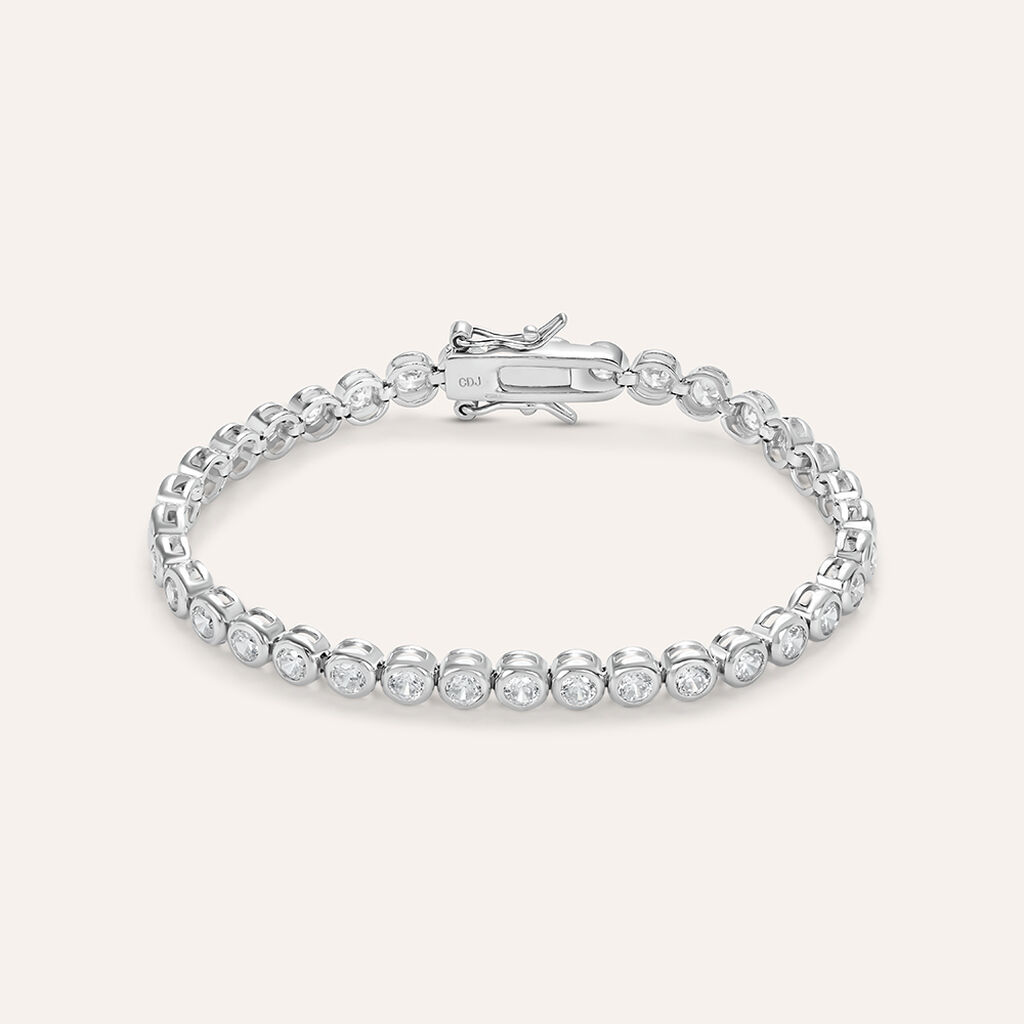 Bracciale Tennis Silver Elegance Argento Rodiato Cubic Zirconia