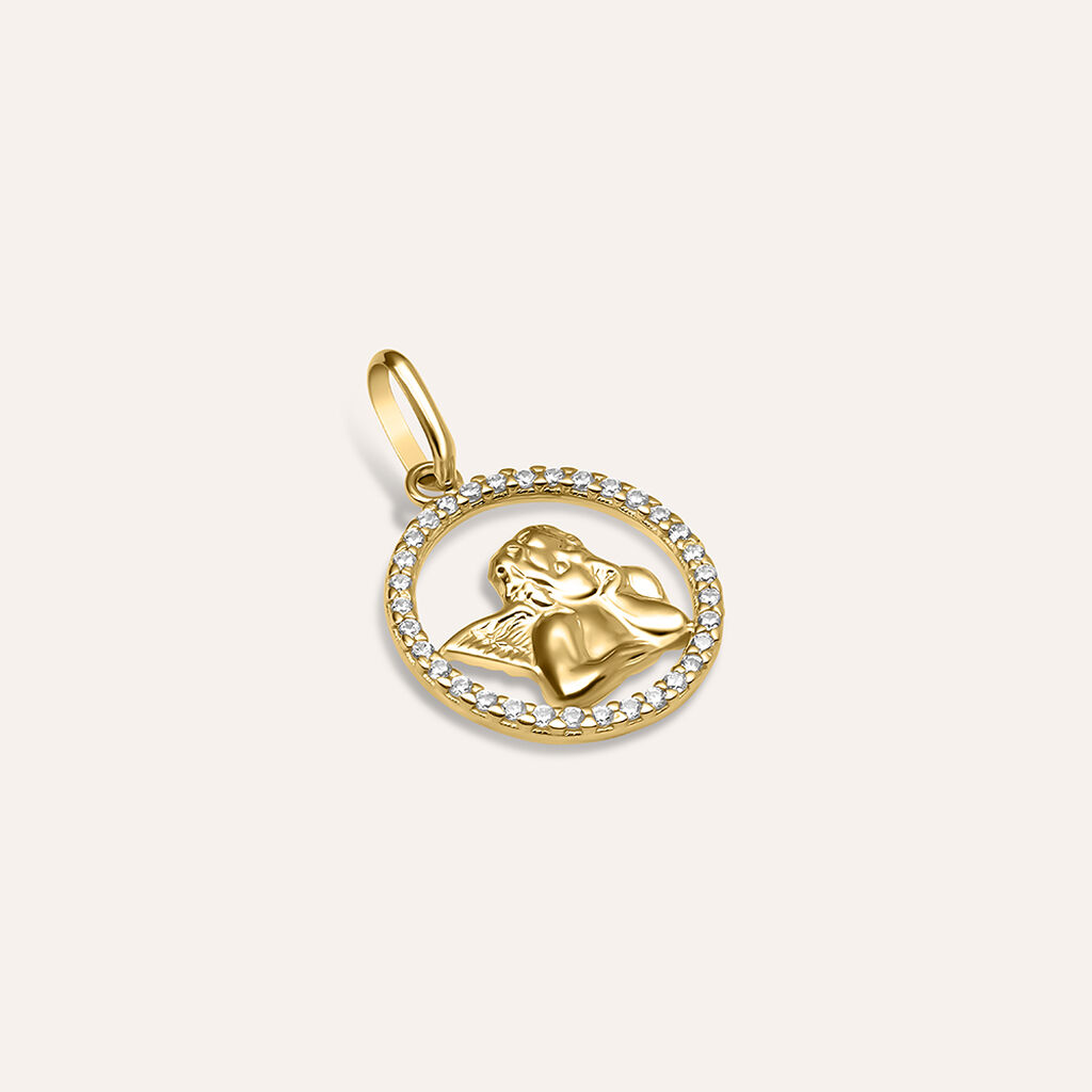 Pendente Holy Oro Giallo Cubic Zirconia