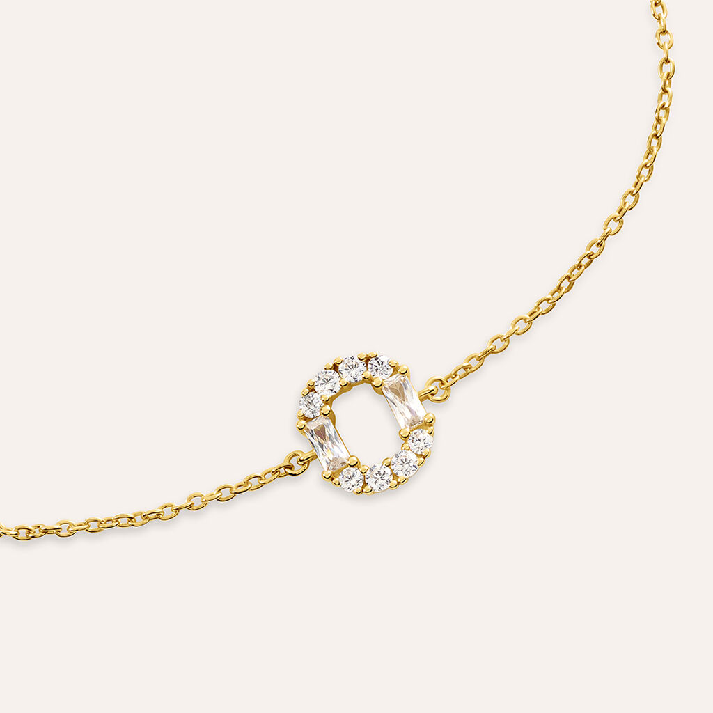 Bracciale Silver Glow Argento Dorato Cubic Zirconia