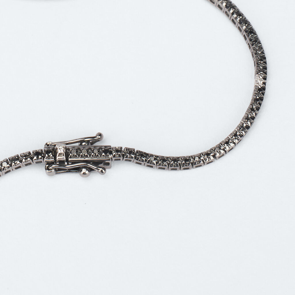 Bracciale Tennis L'homme Diamant Oro Bianco Diamante