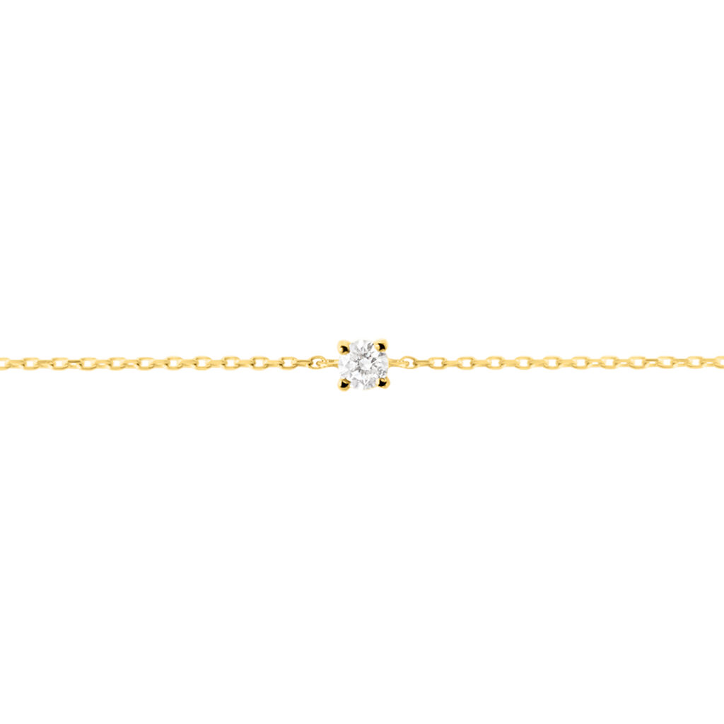 Bracciale Catena Punto Luce Grace Oro Giallo Diamante - Bracciali Donna | Stroili