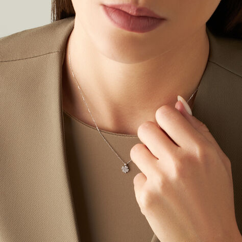 Collana Claire Oro Bianco Cubic Zirconia - Collane Donna | Stroili