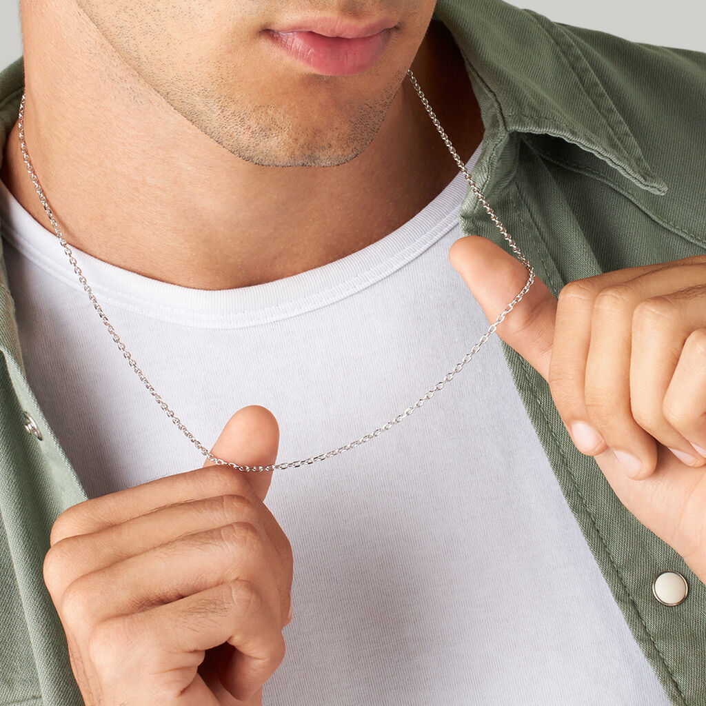 Catena Gentleman Argento Rodiato