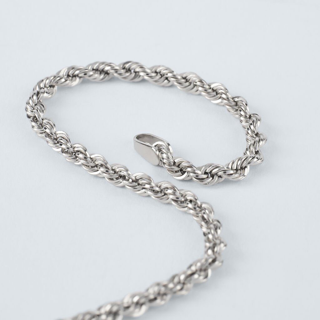 Bracciale Catena Colette Oro Bianco - Bracciali Donna | Stroili