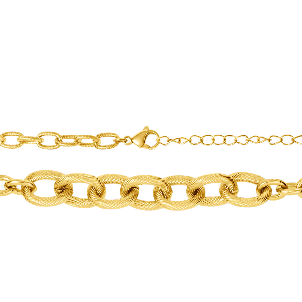 Catena Lady Code Acciaio Dorato - Collane Catena Donna | Stroili