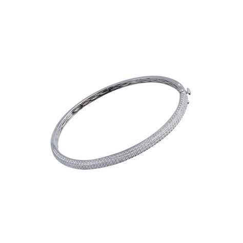 Bangle Silver Shine Argento Rodiato Cubic Zirconia - Bracciali Rigidi Donna | Stroili