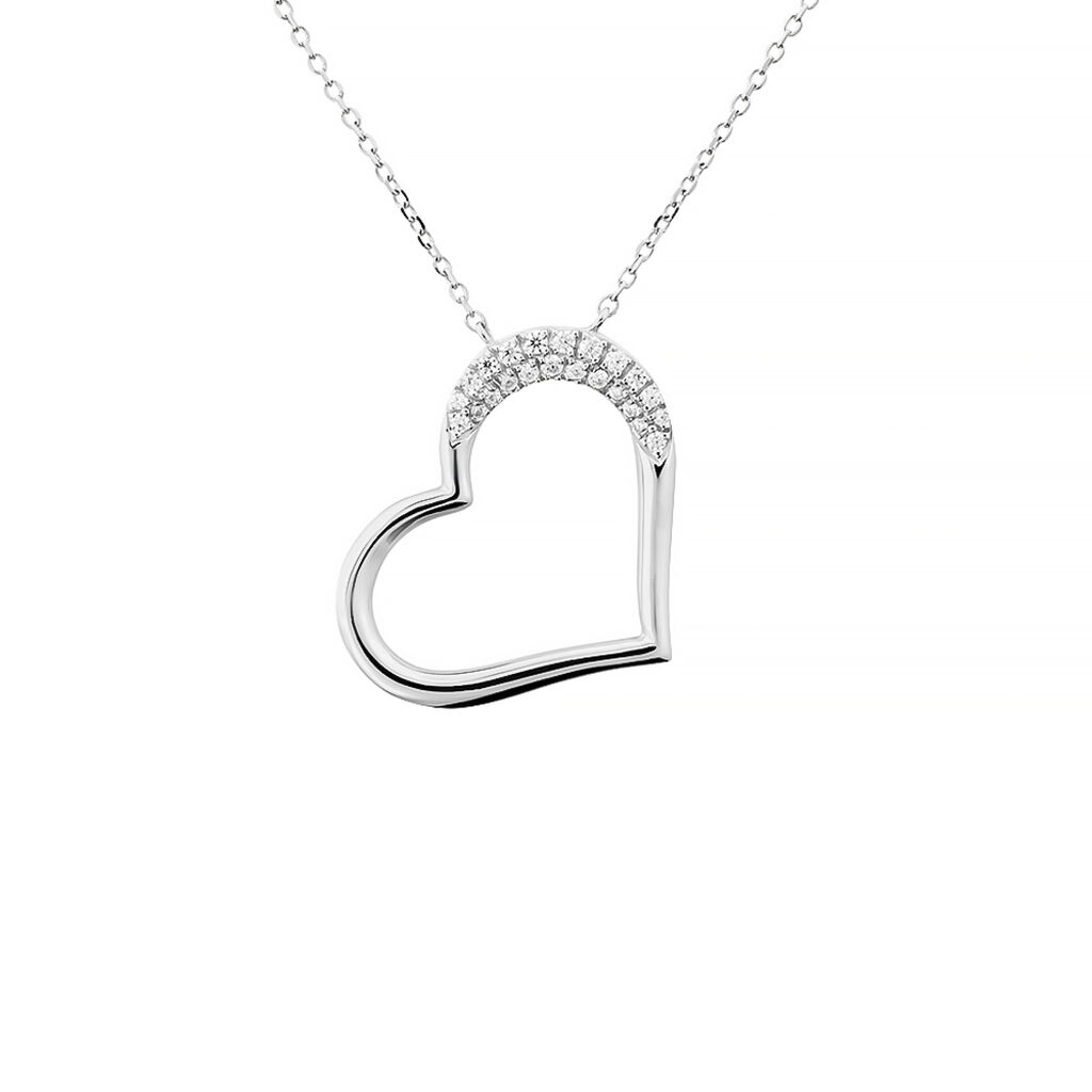 Collana Claire Oro Bianco Cubic Zirconia - Collane Donna | Stroili