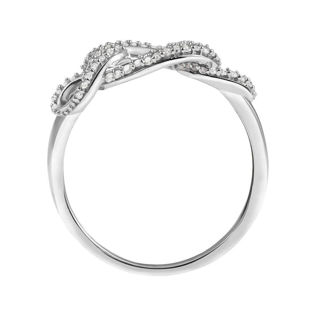 Anello Fascia Sophia Oro Bianco Diamante - Anelli con Pietre Donna | Stroili