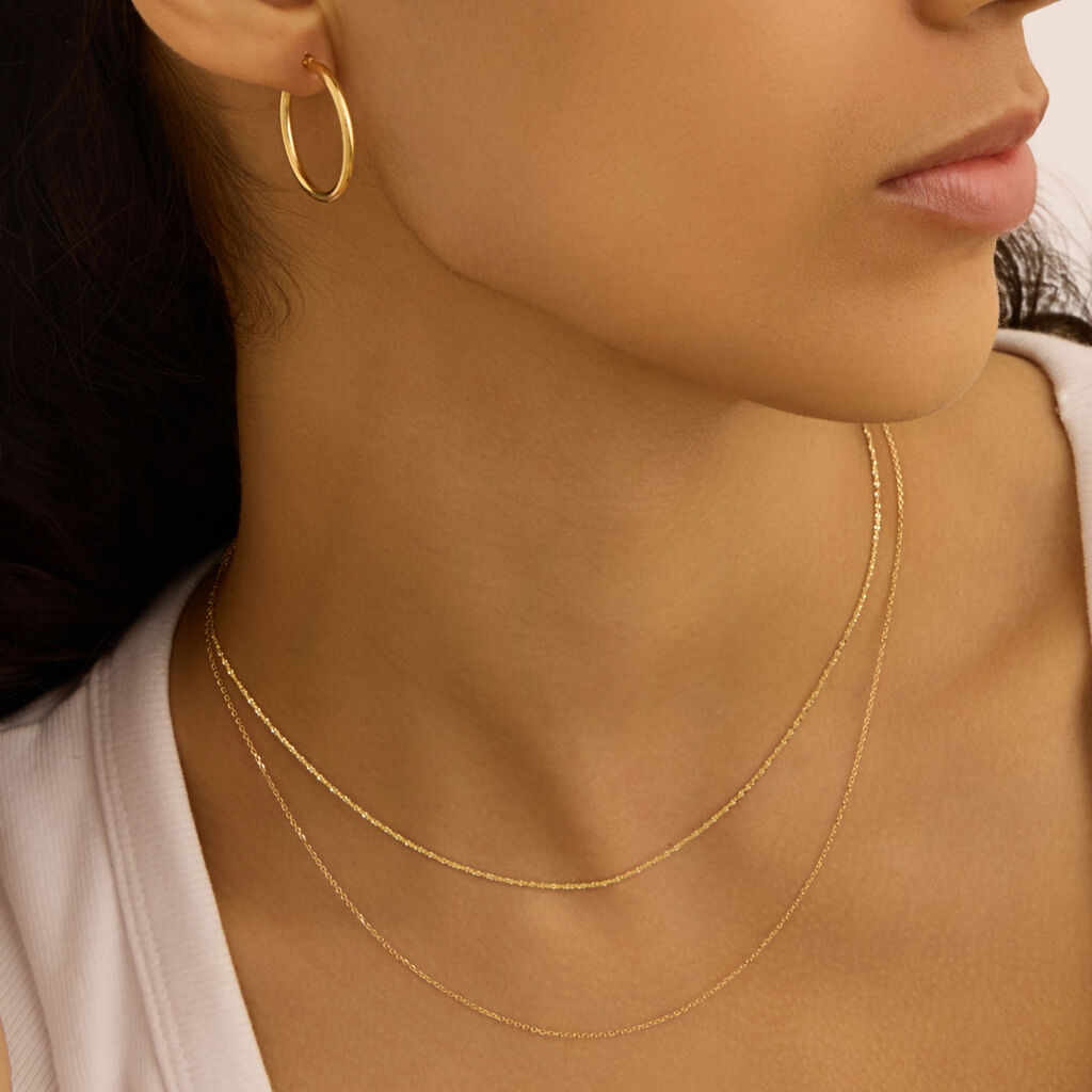 Orecchini A Cerchio Gold Essence Oro Giallo