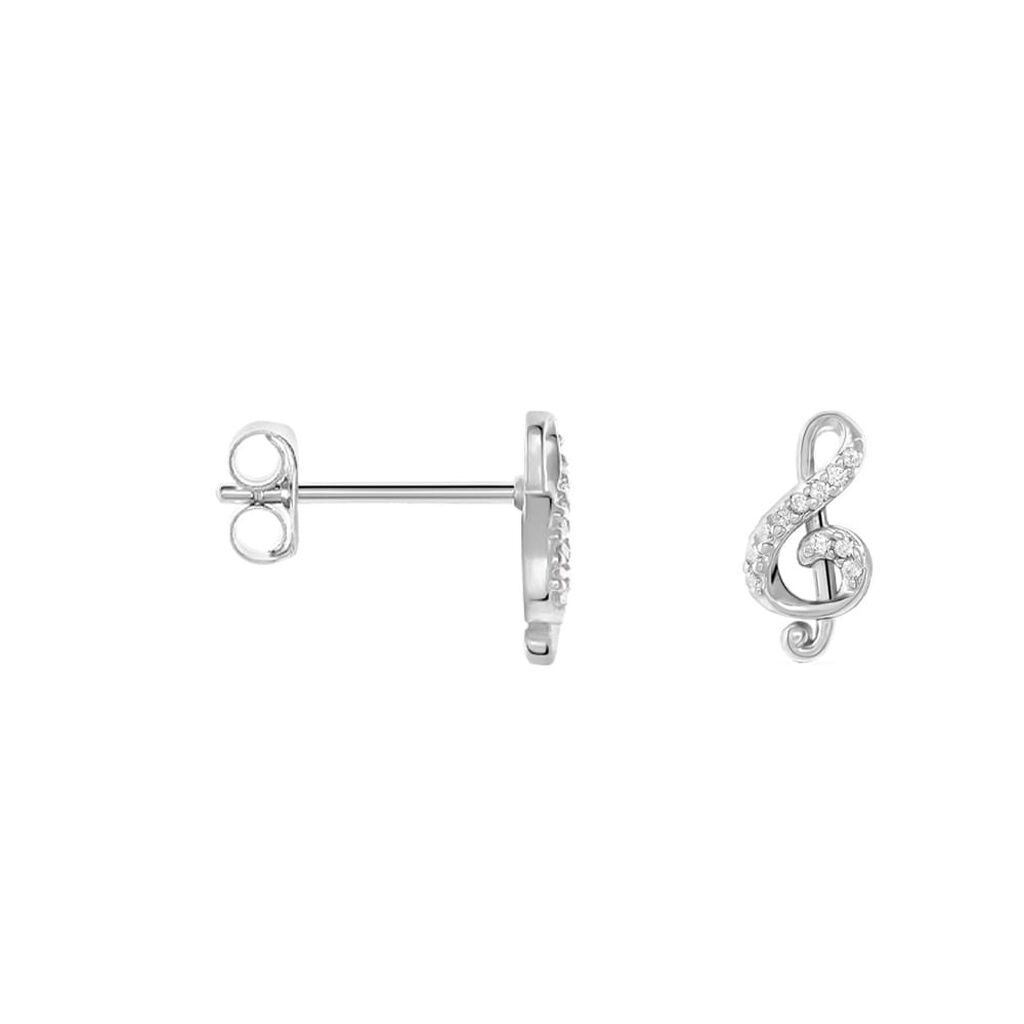 Orecchini Lobo Silver Moments Argento Rodiato Cubic Zirconia - Orecchini a Lobo Donna | Stroili