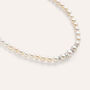 Collana Gold Pearls Oro Bianco Perla D'Acqua Dolce Diamante