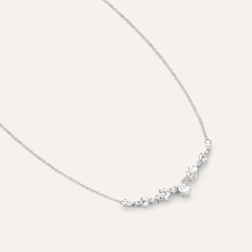 Collana Silver Elegance Argento Rodiato Cubic Zirconia