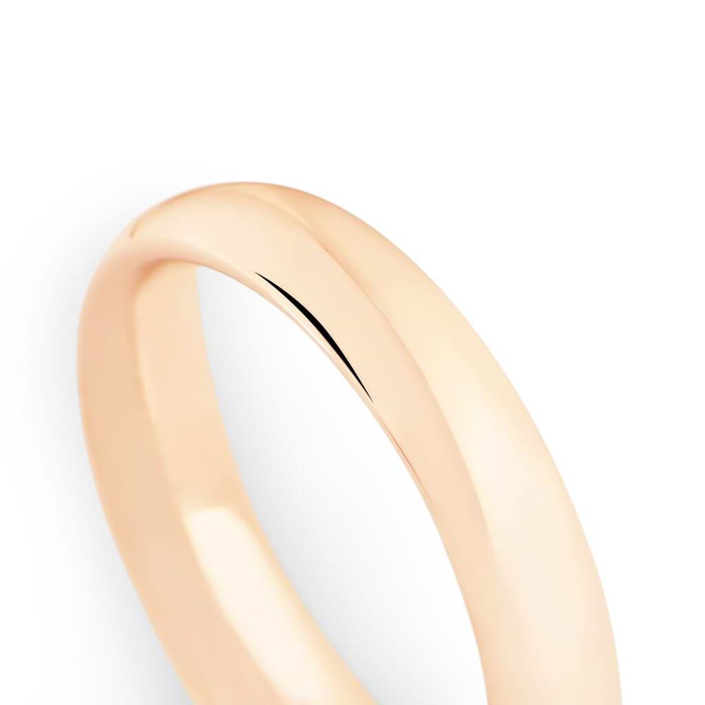 Fede Comoda Leggera 4 mm Oro Rosa
