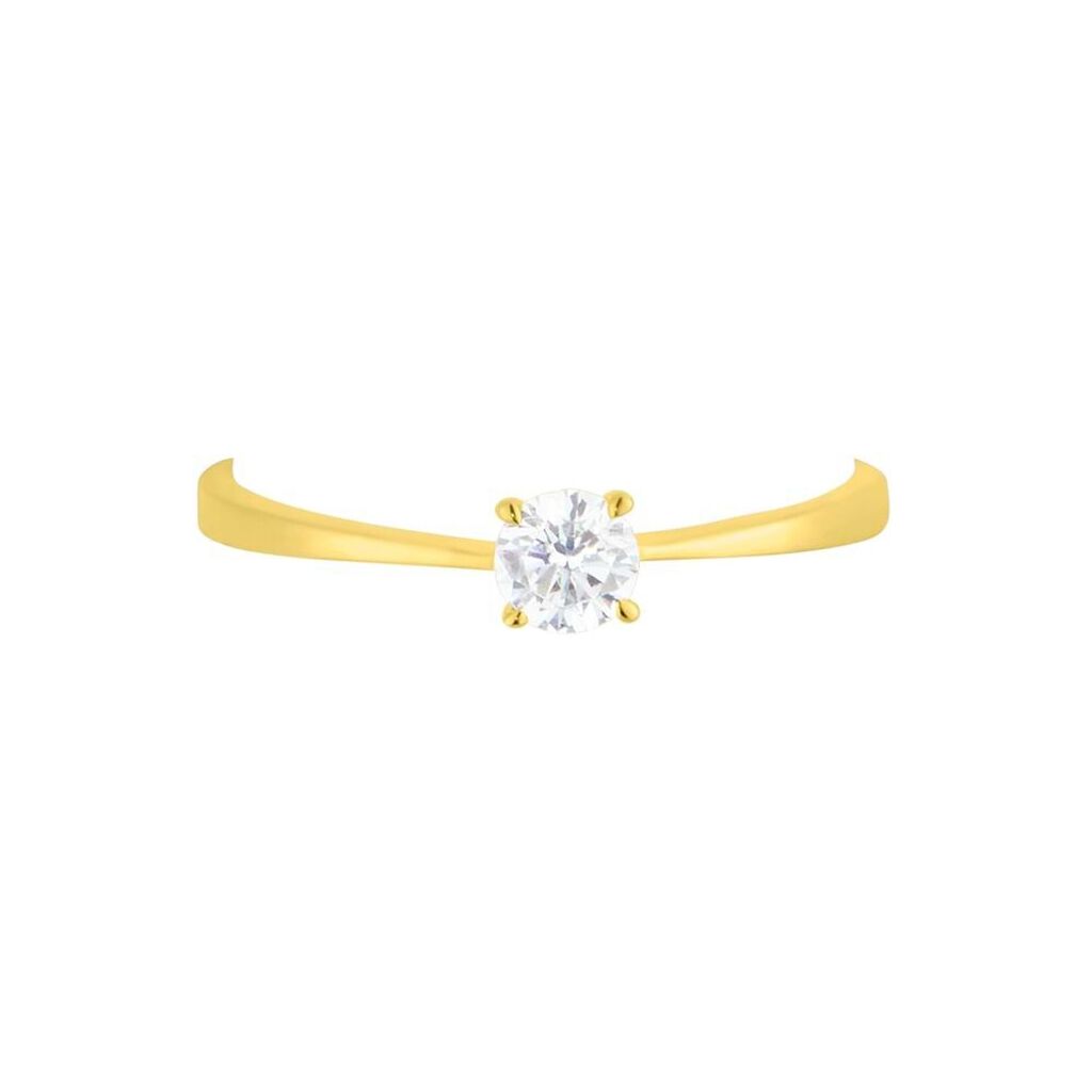 Anello Solitario Claire Oro Giallo Cubic Zirconia - Anelli con Pietre Donna | Stroili