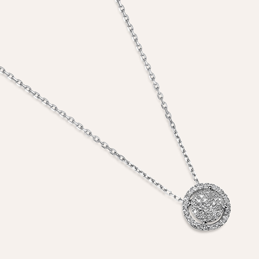 Collana Sophia Oro Bianco Diamante