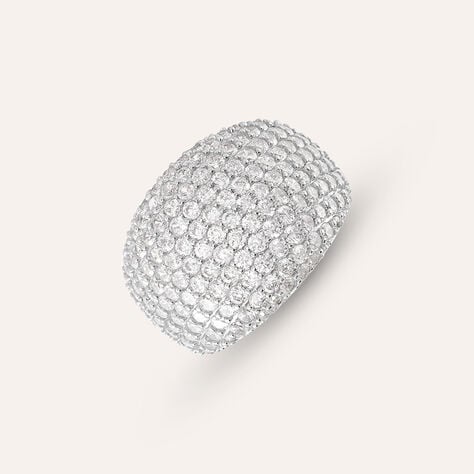 Anello Fascia Silver Shine Argento Rodiato Cubic Zirconia - Anelli con Pietre Donna | Stroili