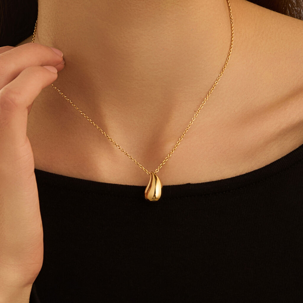 Collana Radiance Acciaio Dorato