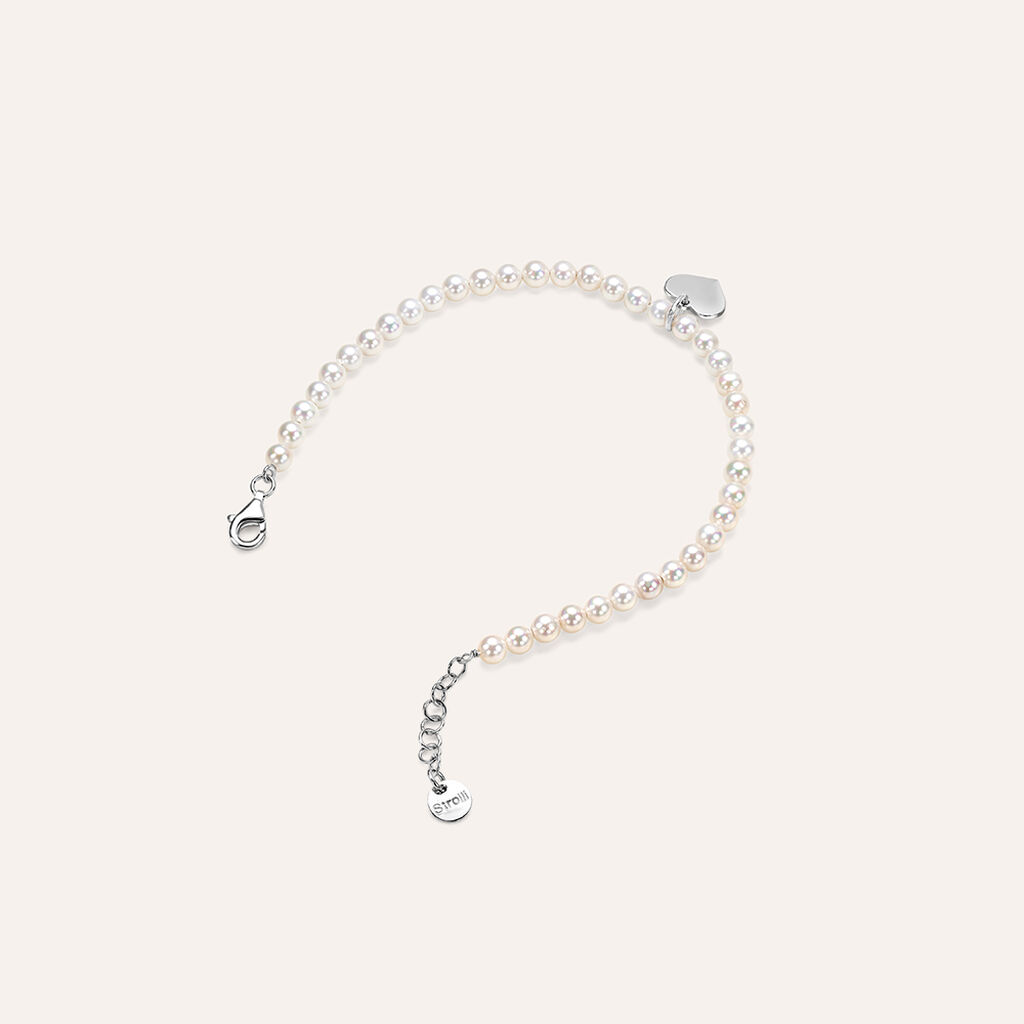 Bracciale Silver Pearls Argento Rodiato Perla sintentica - Bracciali con Incisione Donna | Stroili