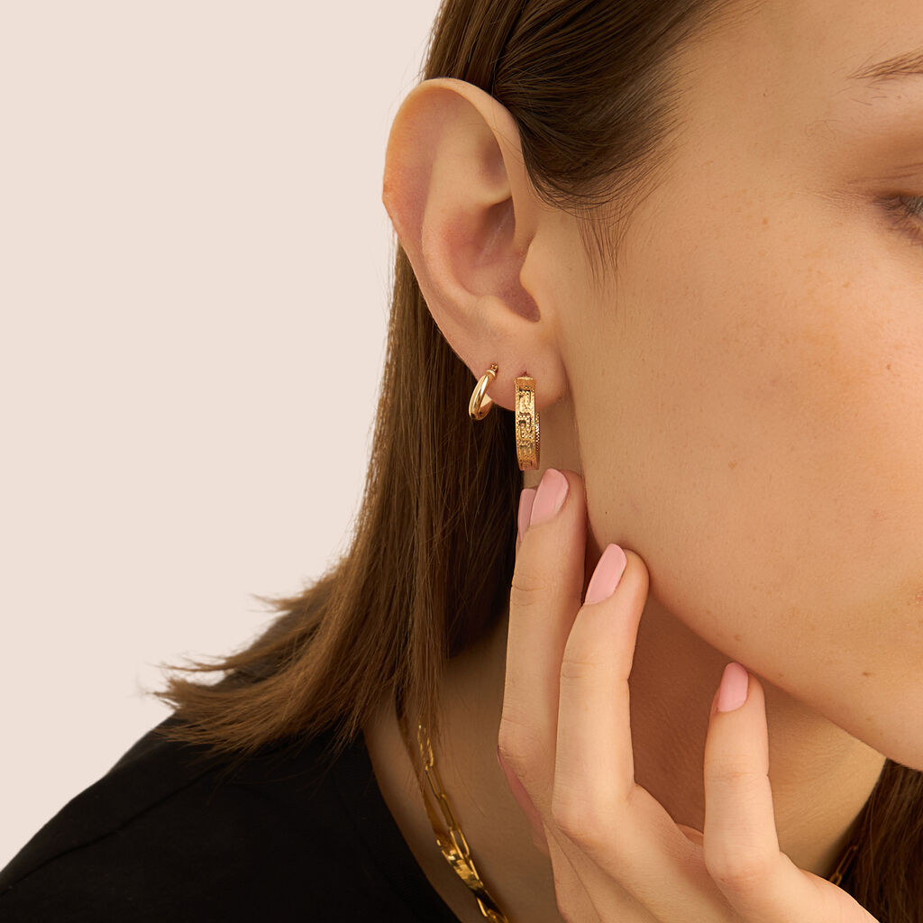 Orecchini A Cerchio Toujours Oro Giallo - Orecchini a Cerchio Donna | Stroili