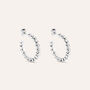Orecchini A Cerchio Romantic Shine Metallo Cristallo