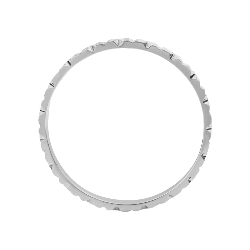 Fede Classica Diamantata 2.5 mm Oro Bianco