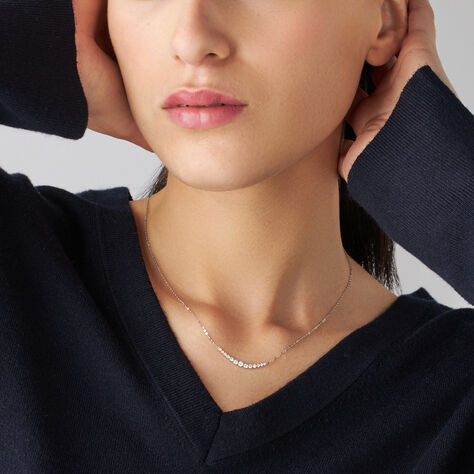 Collana Claire Oro Bianco Cubic Zirconia - Collane Donna | Stroili